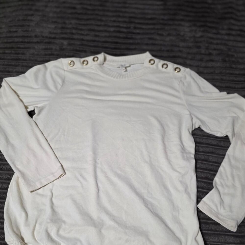 Unbranded Women's White and Cream Shirt
